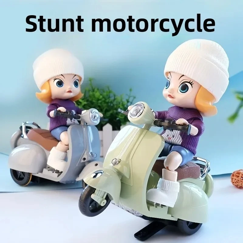 

Кукла Labubu, мини-электрический мотоцикл, аксессуары для кукол Labubu, забавные милые куклы, игрушки с подсветкой и музыкой, детский рождественский подарок «сделай сам»