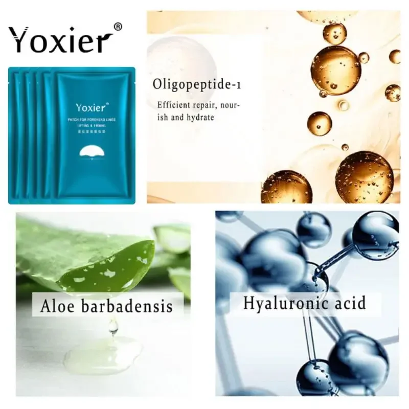 5 ~ 40 Uds Yoxier parche de Gel de eliminación de línea de frente antiarrugas máscara reafirmante de frente pegatinas de líneas de ceño antienvejecimiento