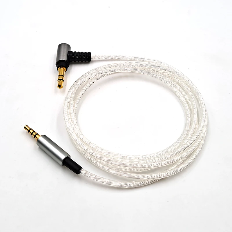 ل AKG JBL دينون Sennheiser الإبداعية LIVE2 Y50 Y55 E50 D340 D320 PXC550 سماعة استبدال 3.5 مللي متر إلى 2.5 مللي متر كابل مطلي بالفضة