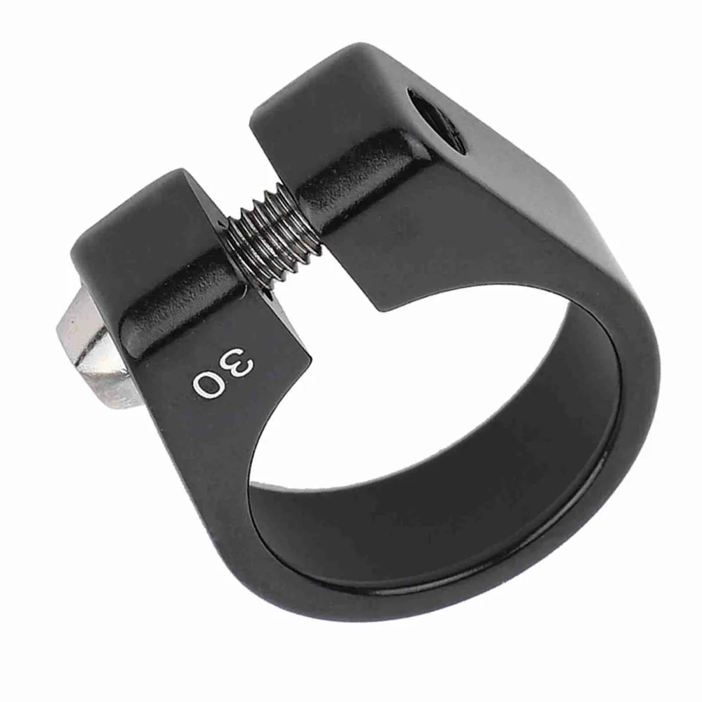 Durable Aluminium Alloy Bike Seat Post Clamp 30mm Anti Slip Bike Pipe Clamp Bolt Type Seatpost Clamp Road Bike