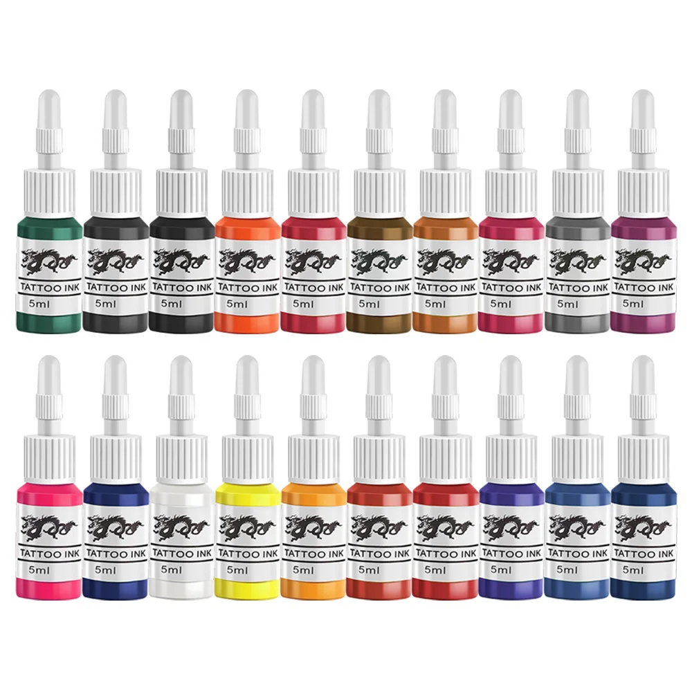 20/14/7 Colors Tattoo Ink Pigment for Body Art Tattoo Kits Professional Beauty Paints Makeup Tattoo Supplies Tattoo Accessories