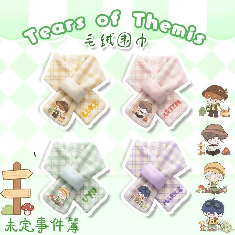 

Game 2025 Tears of Themis Anime Cos Luke Pearce Artem Wing Vilhelm Marius Unisex Simple Flannel Full-print Scarf Present