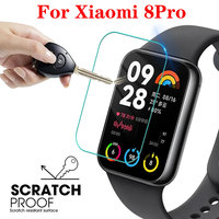 Tempered Glass Screen Protector for Xiaomi Miband 8 Pro Full Coverage Ultra-clear Smart Watch Protective Film for Mi Band 8 Pro