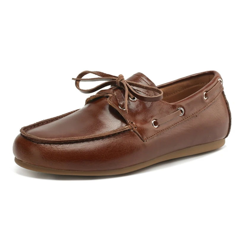 

Brand Loafers Flats Shoes Woman Suede Leather 2026 New Slip-on Loafers Casual Moccasins Female Flats Shoes Comfort Spring Shoes