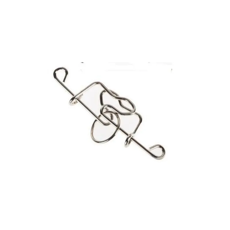Metal Wire Puzzle Solution Brain Teaser Magic Rings Puzzles Game Toy