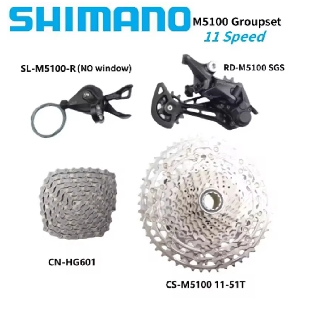 Shimano DEORE M5100 Groupset SL-M5100 Direita 11S RD-M5100 SGS Desviador Traseiro CN-HG601 Corrente 11-51T Cassete Para Mountain Bike Shimano DEORE M5100 Groupset SL-M5100 Direita 11S RD-M5100 SGS Desviador Traseiro CN-HG601 Corrente 11-51T Cassete Para Mountain Bike