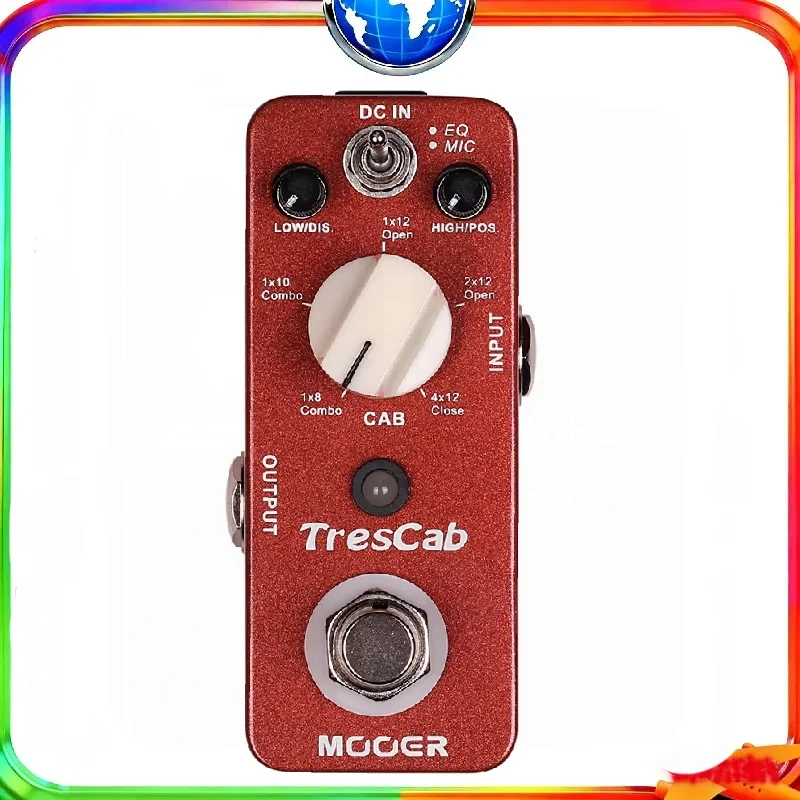

MOOER MTC1 TresCab Guitar Effect Pedal - Digital Cabinet Simulation Full Metal Shell True Bypass Electric Guitar Accessory