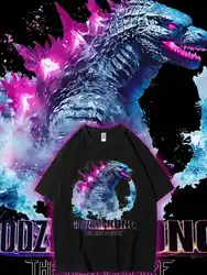 Godzilla vs. King Kong 2 Movie T-Shirt dla mężczyzn Letnia moda z nadrukiem graficznym Męskie koszulki z krótkim rękawem Odzież damska Topy