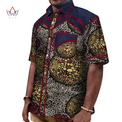 2019 primavera dos homens africano roupas de manga curta camisa dos homens dashiki para camisas masculinas magro ajuste camisas casuais marca 6xl wyn436