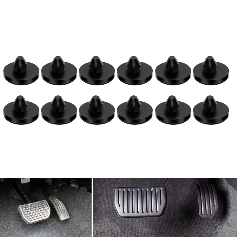 12pcs Car Cushion Brake Pedal Pad Stop Brake Light Switch Stopper Clutch Limiter Rubber 90541-06036 Accessories Automotive Parts