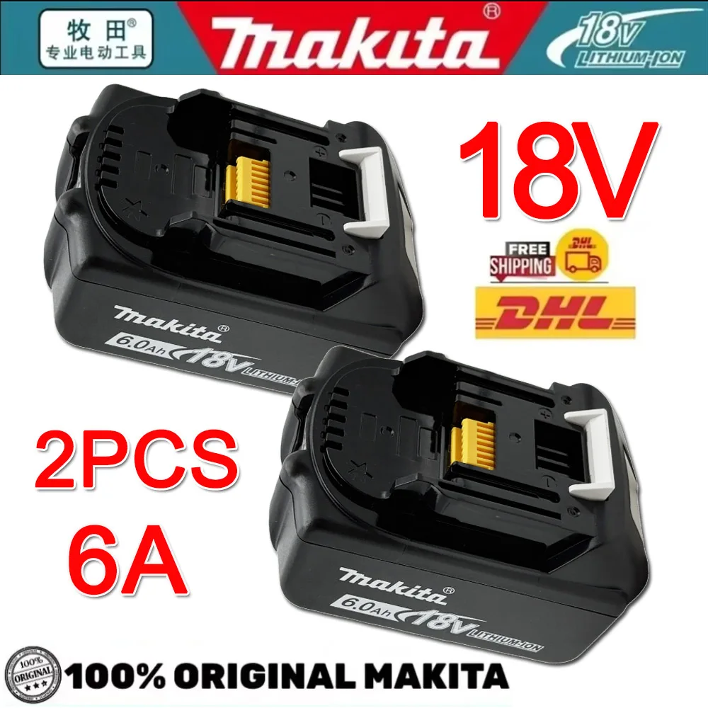 

100% original Makita 18V 6.0Ah Rechargeable Battery for Makita 18V BL1830 BL1830B BL1840 BL1840B BL1850 BL1850B Power Tools
