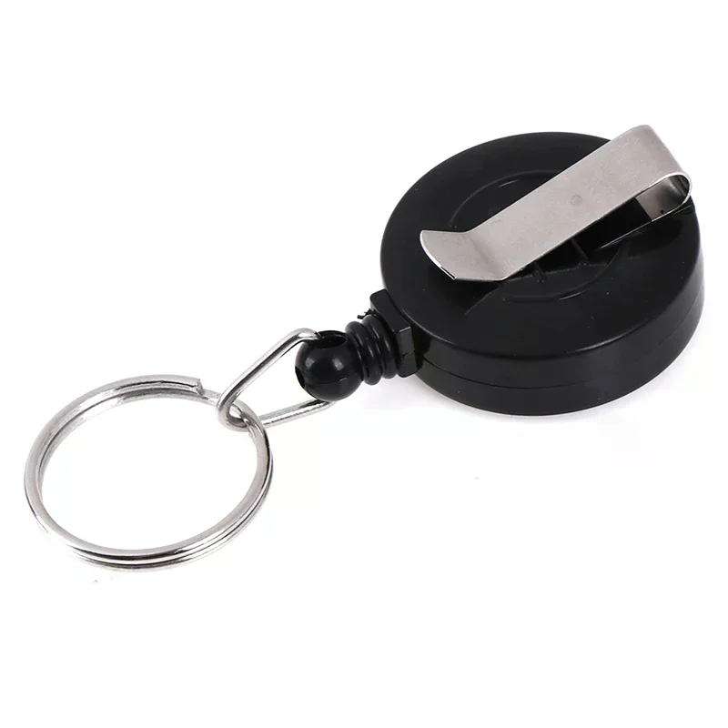 1PC Black Heavy Duty Retractable Reel Badge ID Holder Belf Clip Nurse Name Card