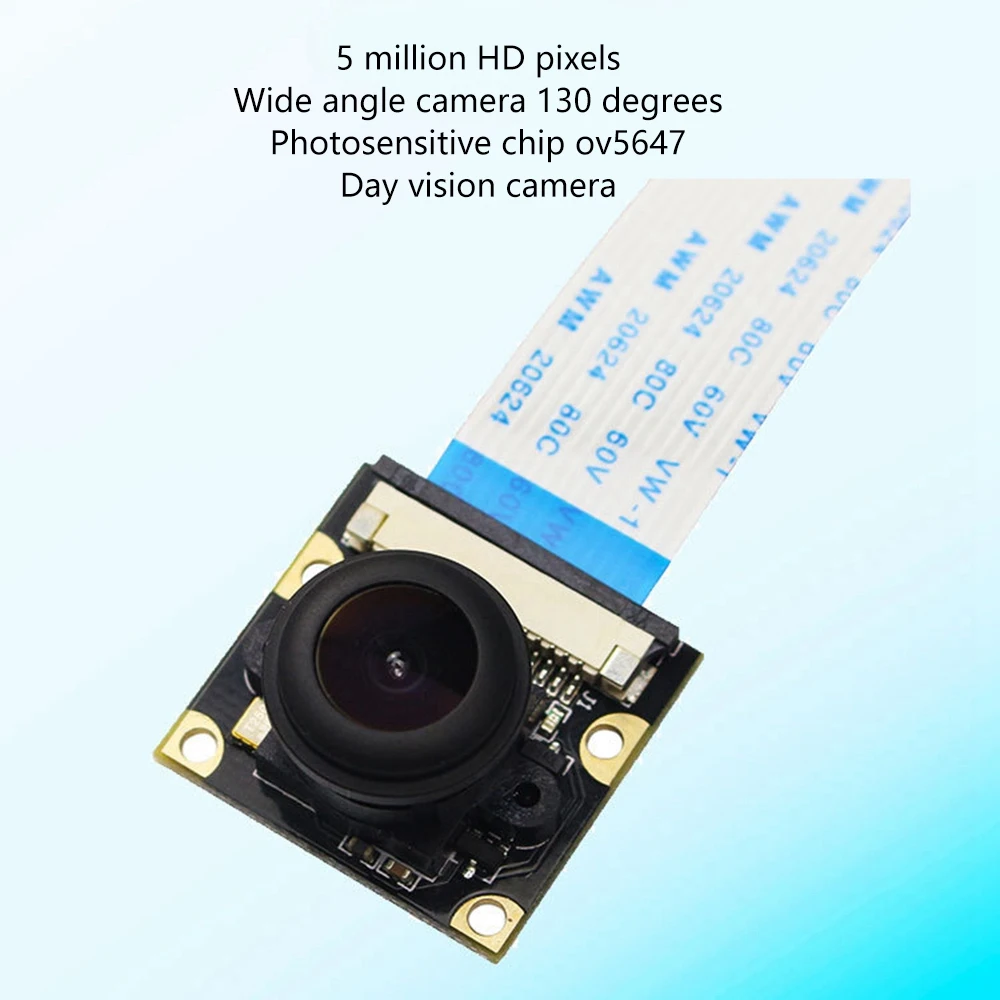 N35R_For Raspberry Pi 4B 3B+ Day Vision Camera Module 5MP 1080P Fisheye_1