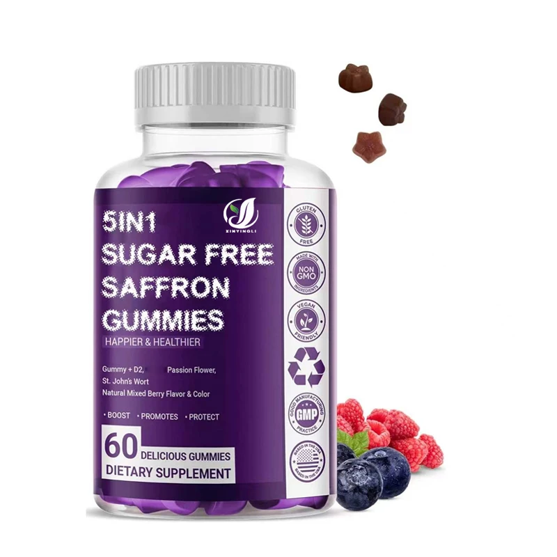 

High Quality Saffron Extract 88.5mg * * Gummy Candy, Eye Support, Energy Boosting, Non GMO Gluten Free, Antioxidant Enhancing