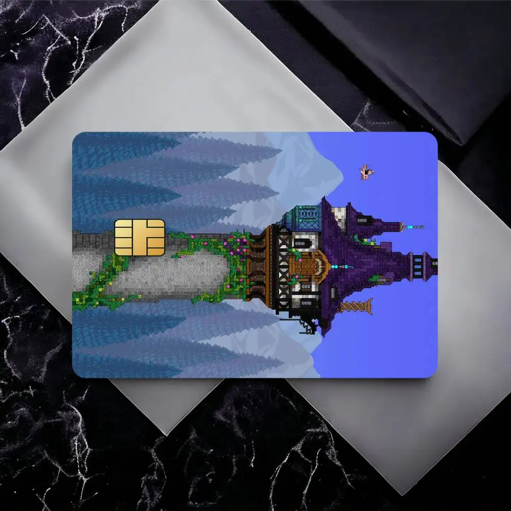 Game T-Terraria Credit Card Skin Stickers for Bank Card Bus Metro Card Sticker Waterproof Gift