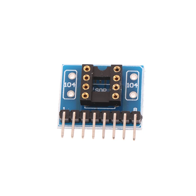 【1PC Single-row ZIP SIP8 Package Convert To Dual-row DIP8 Socket NJM5532 4558 4560 4580 4565 2114L HIFI Audio Upgrade】
