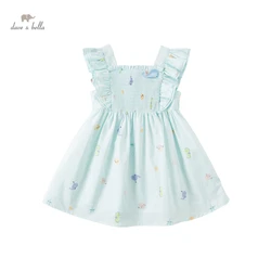 Dave Bella Girl's Dress Children's Baby Summer Lovely Sweet Fashion Sleeveless Floral Princess Party Outdoor DB2234116