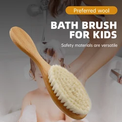 Wool Brush, Baby Brush, Shower Brush, Bath Brush, Massage, Hair Cushion, Beech Wood Air Cushion, Flat Comb Set