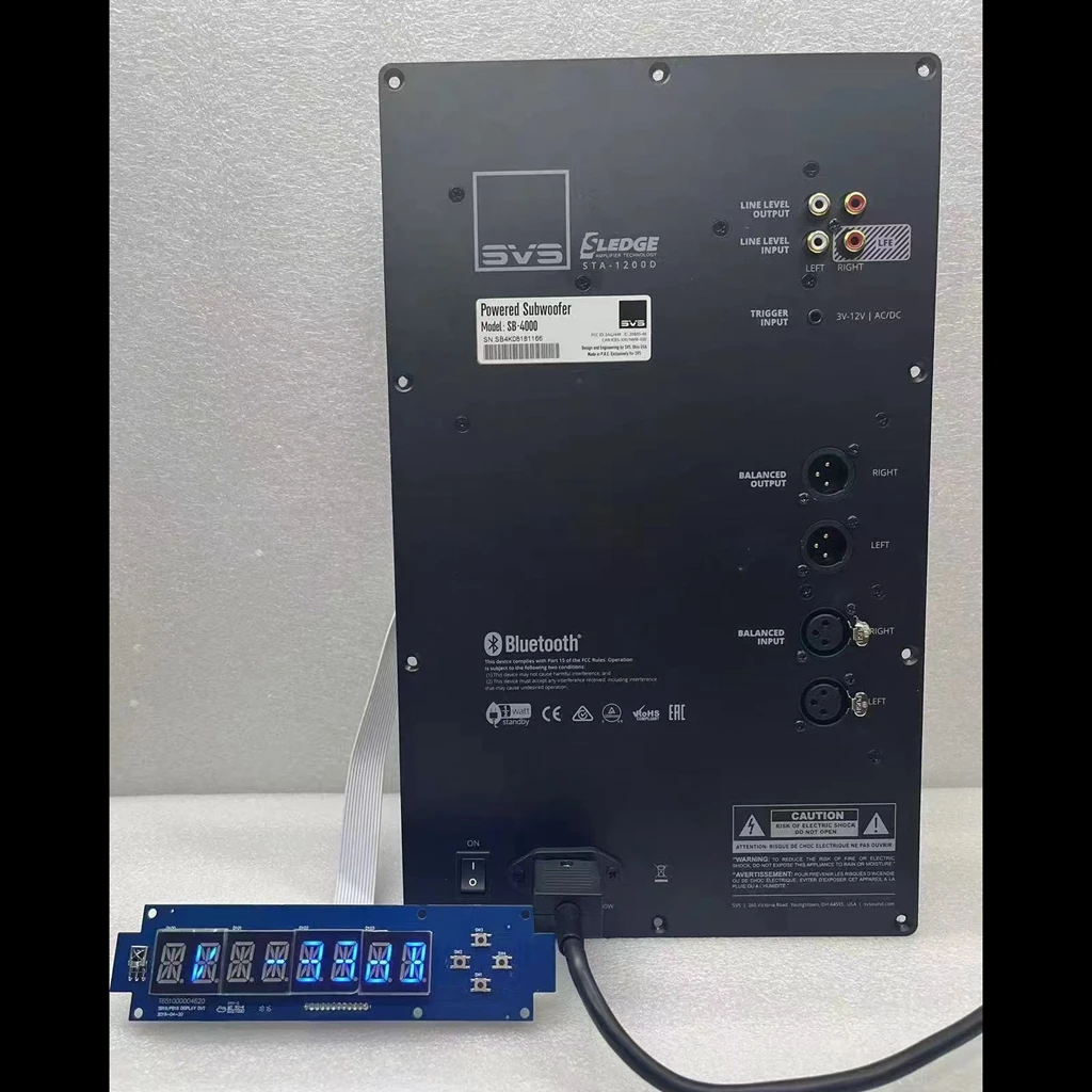 Placa Amplificadora Mono de Alta Potencia para Cine en Casa, 1200 Vatios, Subwoofer, Control por Aplicación Bluetooth, SVS House, 110v-220v
