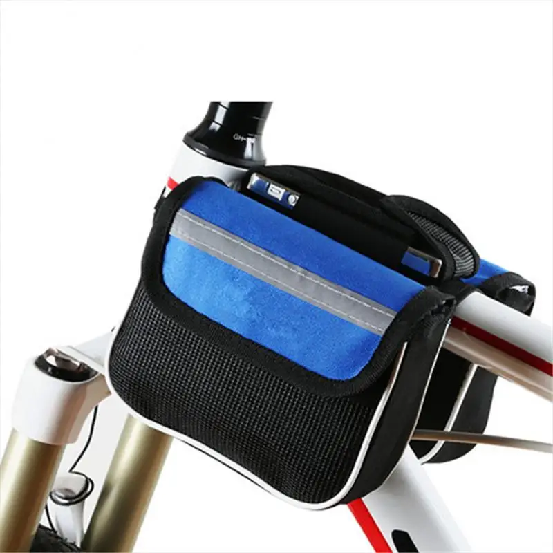 Universal Bicycle Bag Front Beam Bag Mountain Bicycle Mobile Phone Waterproof Upper Tube Saddle Bag Cycling Bicycle Accessories