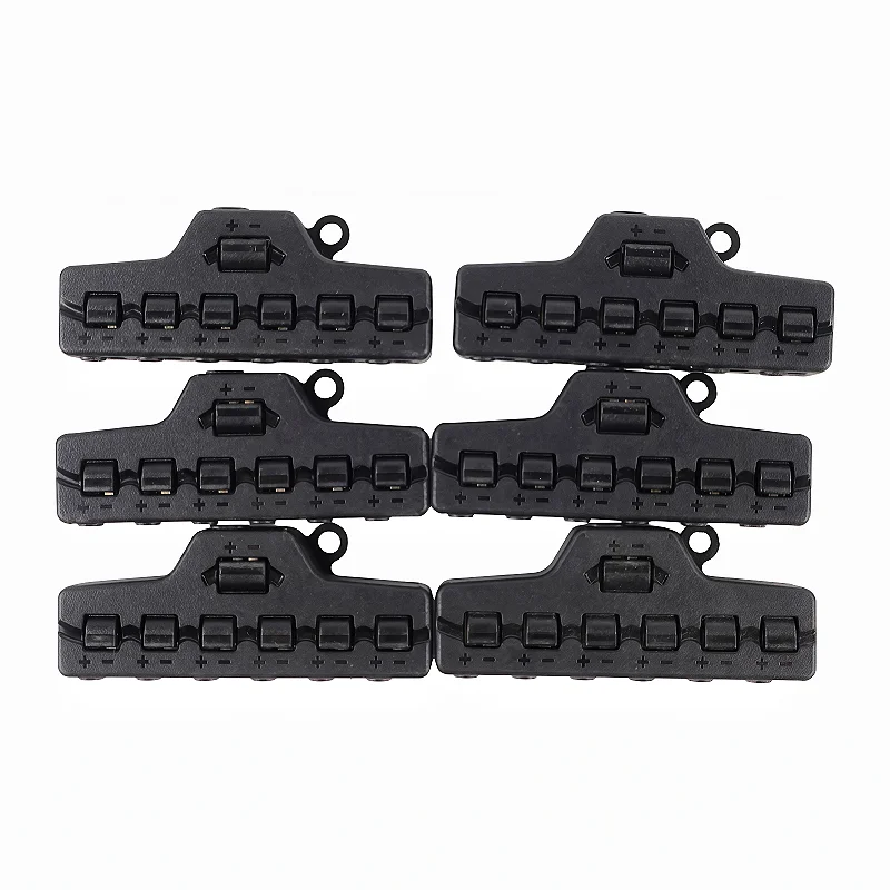 Low Voltage Quick Connect Wire Splitter for LED Strip Lighting 6 Outlets from 1 Input Distribution Block