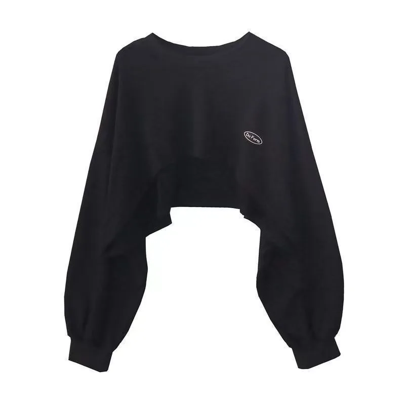 Oversized Crop Sweatshirt and Spaghetti Strap Top Women's Streetwear 2 Piece Set 4 Color Options Sweatshirts Kpop Casual Clothes