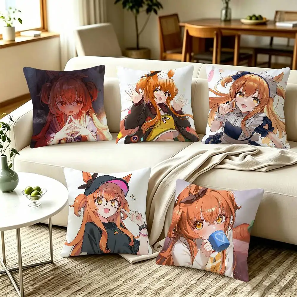 Mayano Top Gun Umamusume Pillow Covers, Home Sofa Cushion Covers and Aecorative Custom