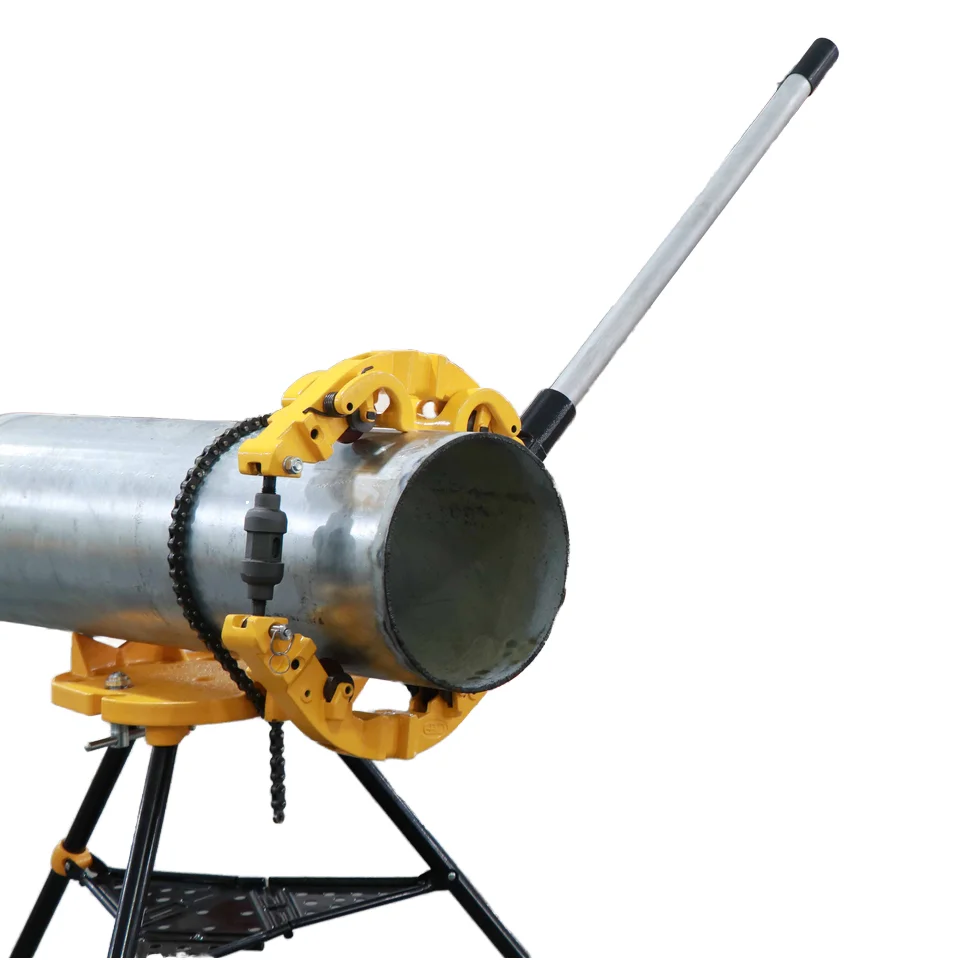 

Hongli Manual Steel Pipe Cutter 10-14 Inch Low Clearance Rotary Cold Cutting Tool Industrial Grade H14S OEM ODM Supported