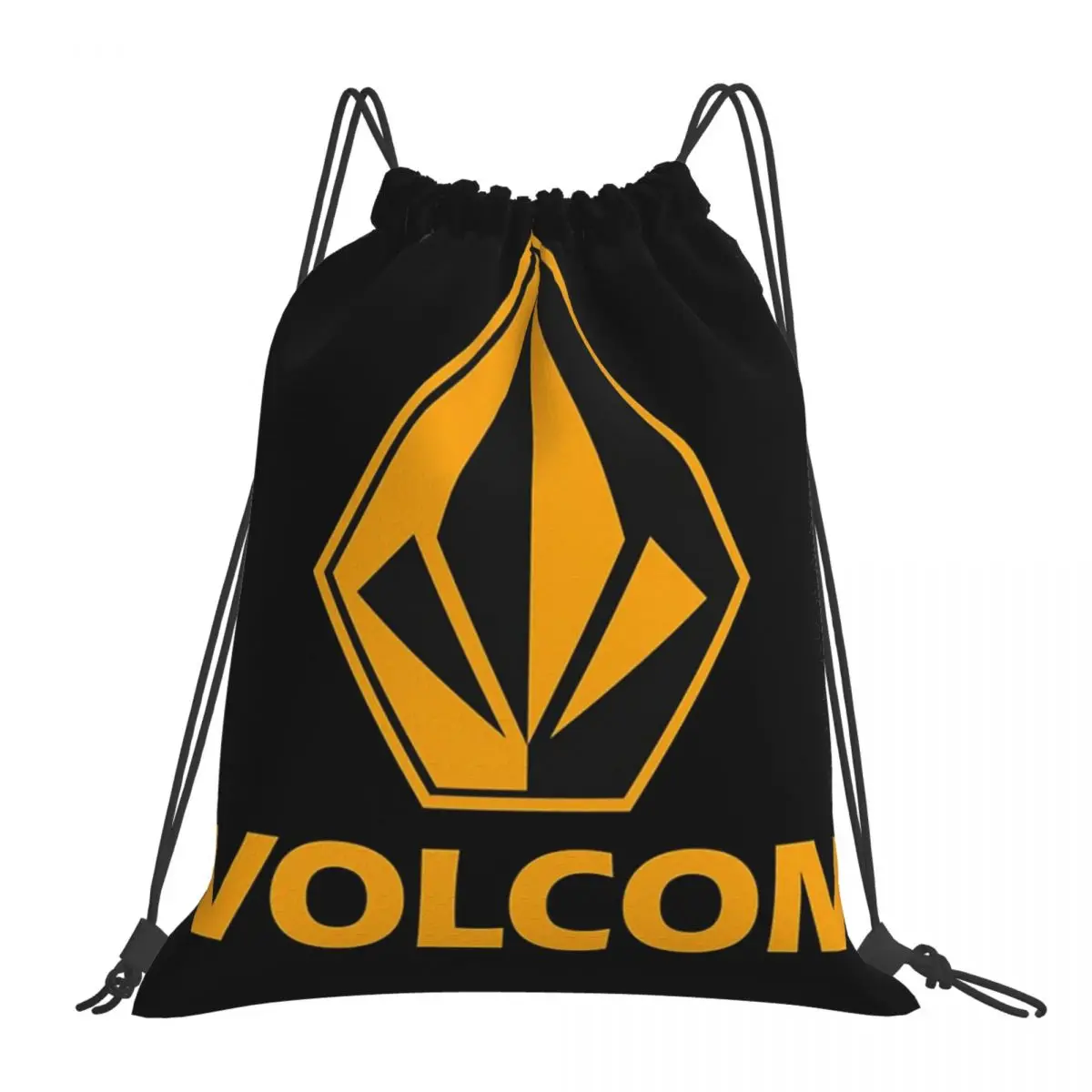 Volcom 로고 백팩, 캐주얼 휴대용 드로스트링 백, 스포츠 가방, 남녀공용 학교 책 가방