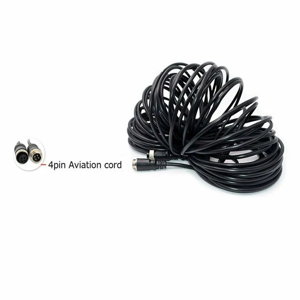 4-Pin Extension Aviation Cable For RV Truck Trailer Rear View Backup Camera