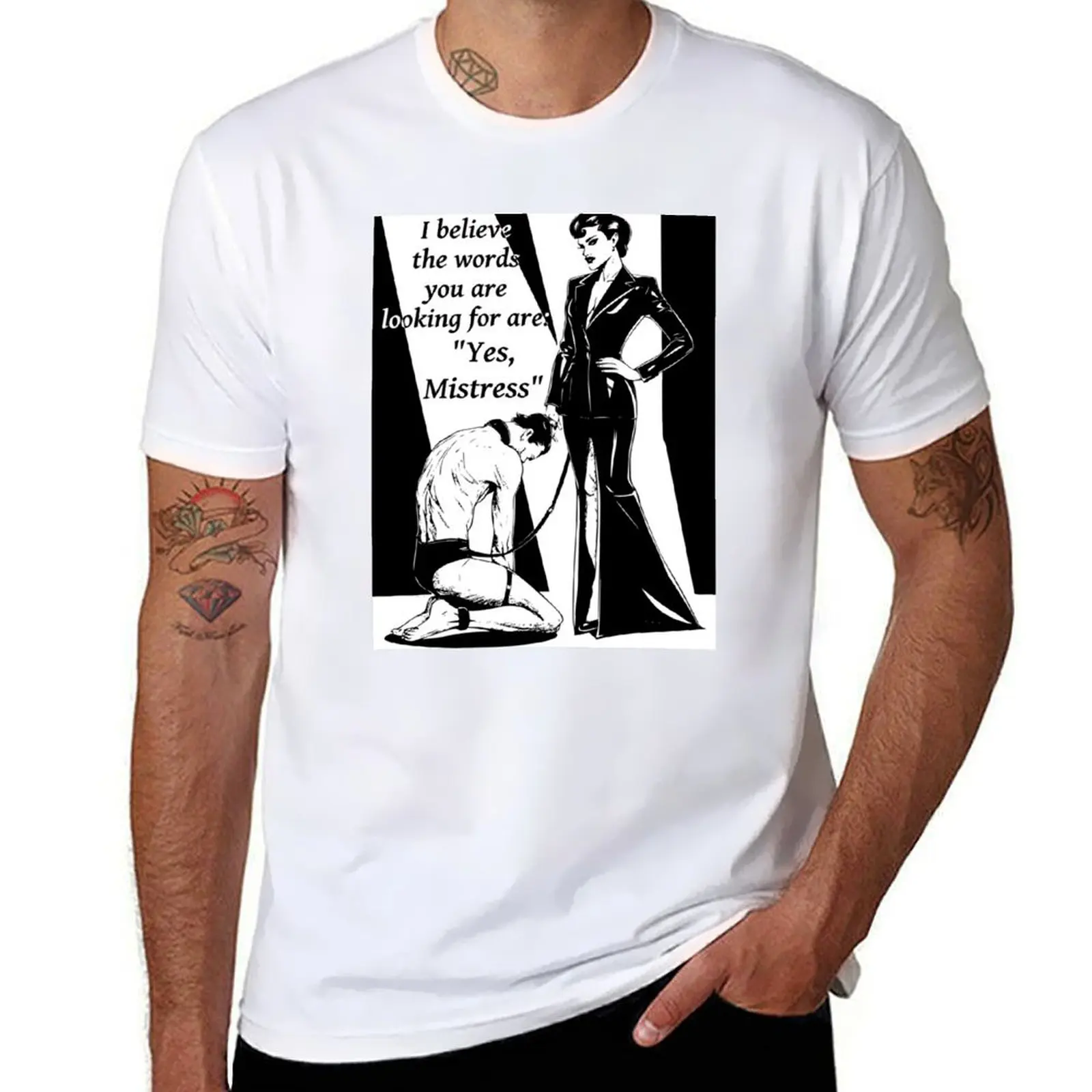 Yes, Mistress Femdom BDSM Quote T-Shirt t shirts for man pack cotton man t shirt luxury t shirts for man graphic tees T-Shirt