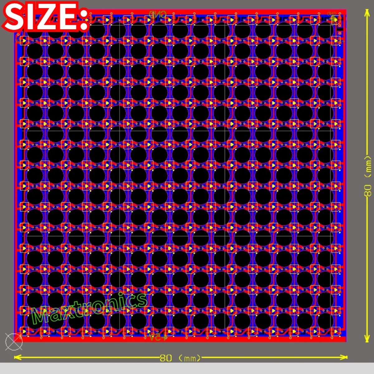80*80mm DC5V WS2812 LED Quadrato Schermo Trasparente A Colori Programmabile Dot Matrix 16*16 Protocollo SPI 2020 Perline Per Il Segnale LED