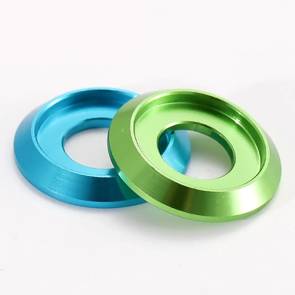 

1/5/10Pcs M2 M3 M4 M5 M6 M8 Multi-Color Aluminum Alloy Thin Half Round Pan Head Washer Screw Al Metal Grooved Gaskets