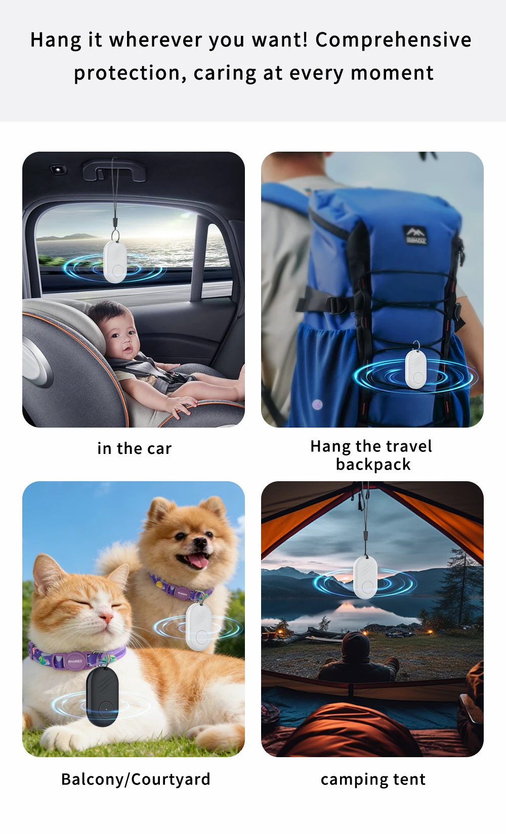M63 Mosquito Repellent Pendant Mosquito Proof Keychain Children Adults Outdoor Portable Ultrasonic Insect Repellent Rechargeable