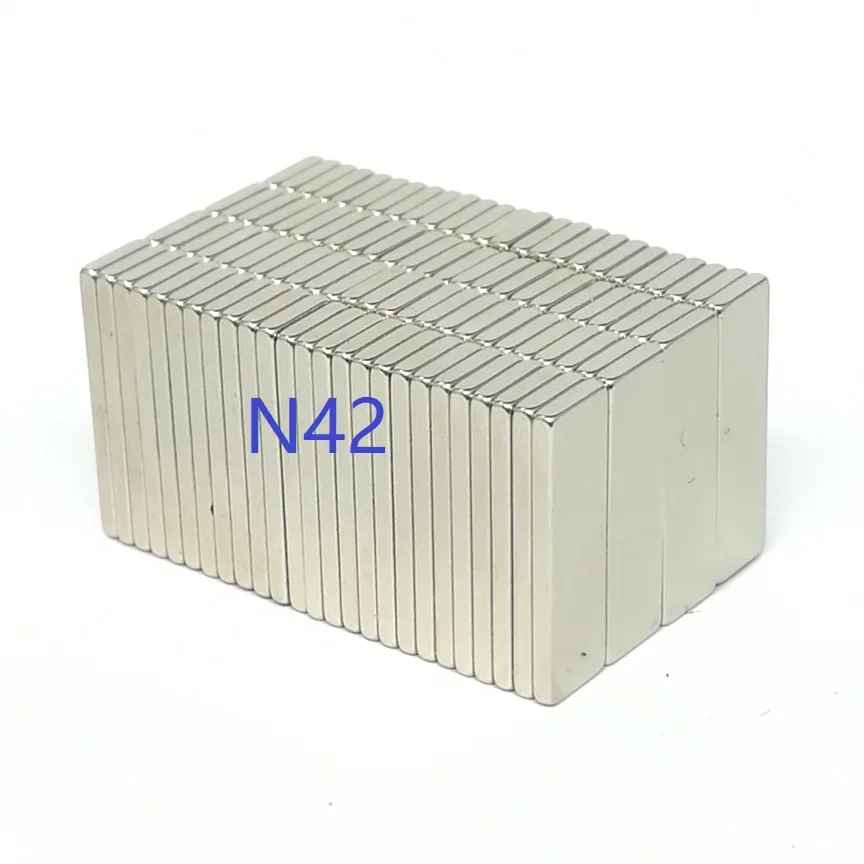 10 50 100PCS/LOT N42 Block NdFeB Magnet 20*6*1.5 Strong Standard Size Rare Earth Permanent Neodymium 20x6x1.5