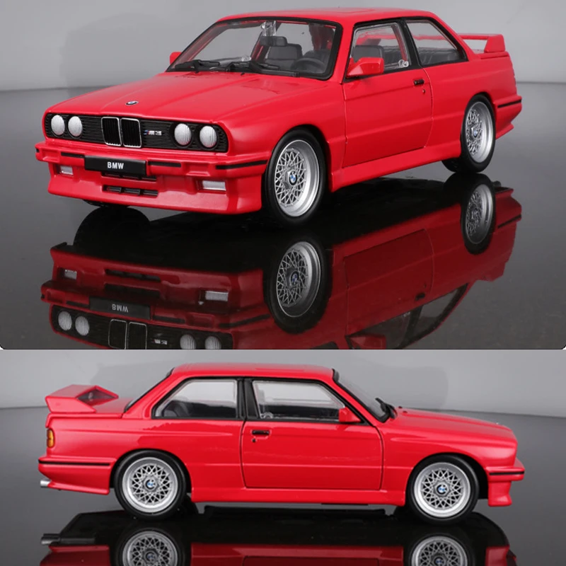 Bburago 1998 BMW M3 (E30) Sports Cars Model 1:24 Scale Alloy Static Die Cast Vehicles Collectible Model Car Toys For Adults