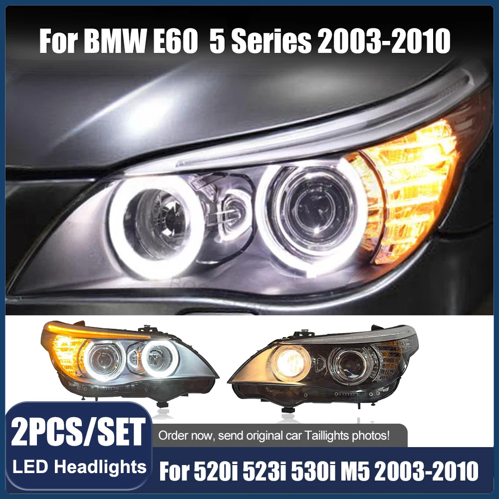 

for BMW 5 Series E60 518 520 523Li 525 528 530i 535 Headlights Assembly for E60 M5 2003-2010 Xenon Headlamps Front Signal Lamps