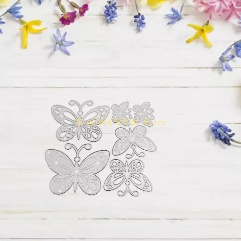 قطع الفراشة يموت الجوف خارج يموت التخفيضات قوالب النقش لصنع بطاقة أفضل بيع #5