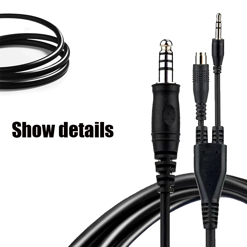 EARMOR M31 Tactical Headset Adapter Headset Microphone Kit, Suitable for EARMOR M31 and M31H, Mark3, Noise Cancelling Headphones