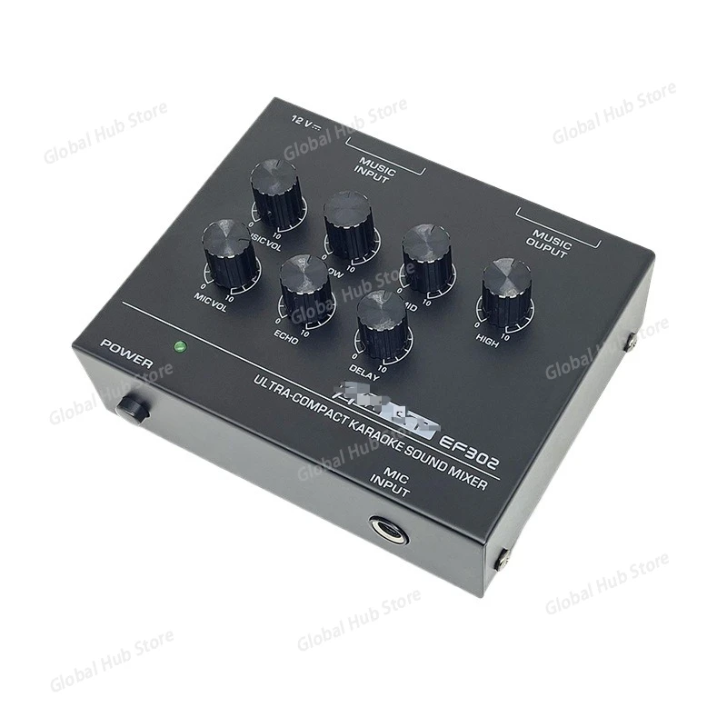 

Mini Mixer with Reverb & Preamp Effect - For Home, Outdoor, Computer KTV and Karaoke