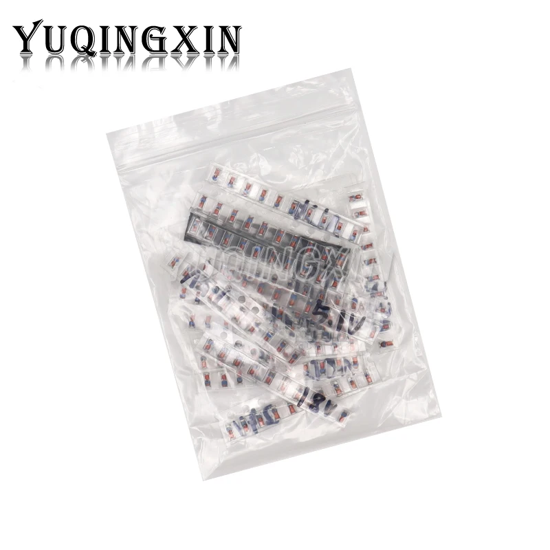 150pcs LL34 1/2W SMD Zener Diode Assorted Kit 0.5W 3V - 24V LL4148 15Values Each 10pcs DIY Sample Pack