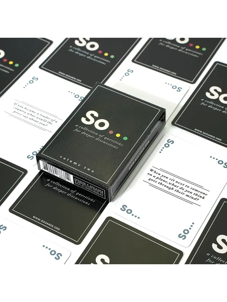 So Cards Conversation Starter - Jeu de cartes de questions de style spécial de haute qualité pour adultes et familles, jeu de société de loisirs pour fêtes
