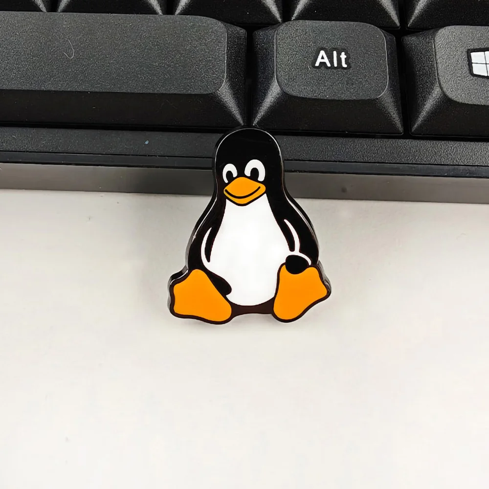 Linux Penguin Tux Enamel Pin Cute Cartoon Animal Brooch Programmer IT Engineer Geek Nerd Badge Jewelry Gift for Backpack Clothes - view 5