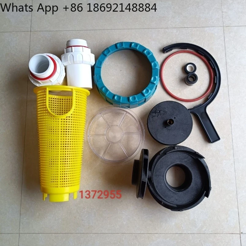 Swimming pool original water pump accessories wrench filter basket transparent cover spot quick delivery