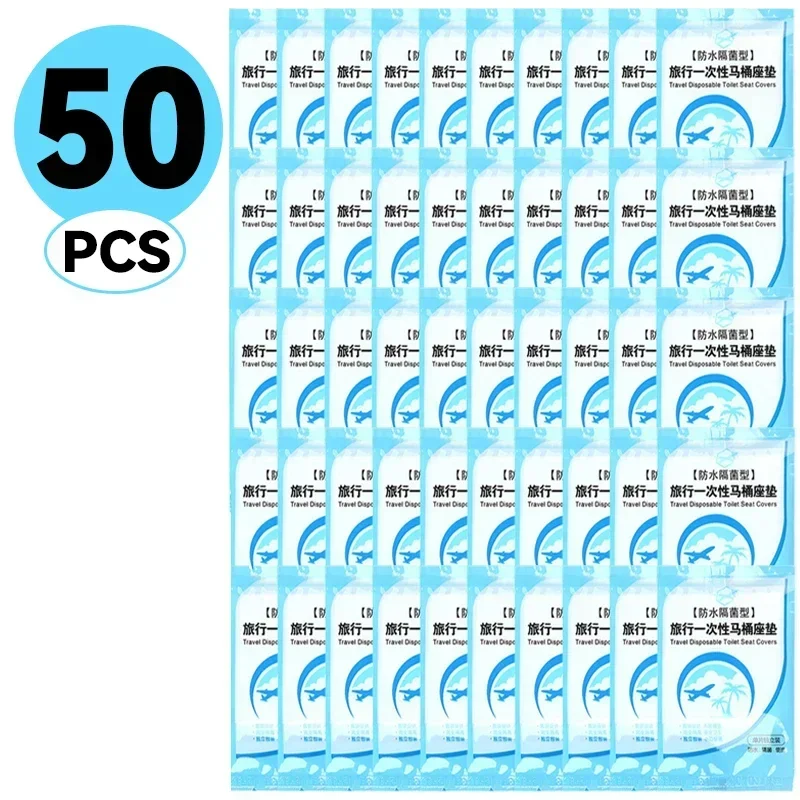 10-50 stücke Bad Zubehör Einweg Wc Sitze Abdeckung Tragbare Reise Papier Pad Matte Set Sitze Schüssel Badezimmer Produkte hause