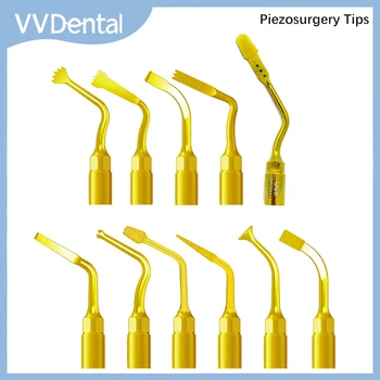 Dental Piezo Surgery Tips Implant/Sinus Lift/Scaling/Exelcymosis Tips Fit Woodpecker Mectron Dental Machine Micro-saw Bone Cut