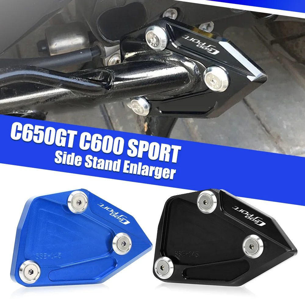 

For BMW C650GT C600 Sport 2012-2017 2018 2019 2021 2022 2023 CNC Aluminum Kickstand Extension Support Plate Motorcycle Accessory
