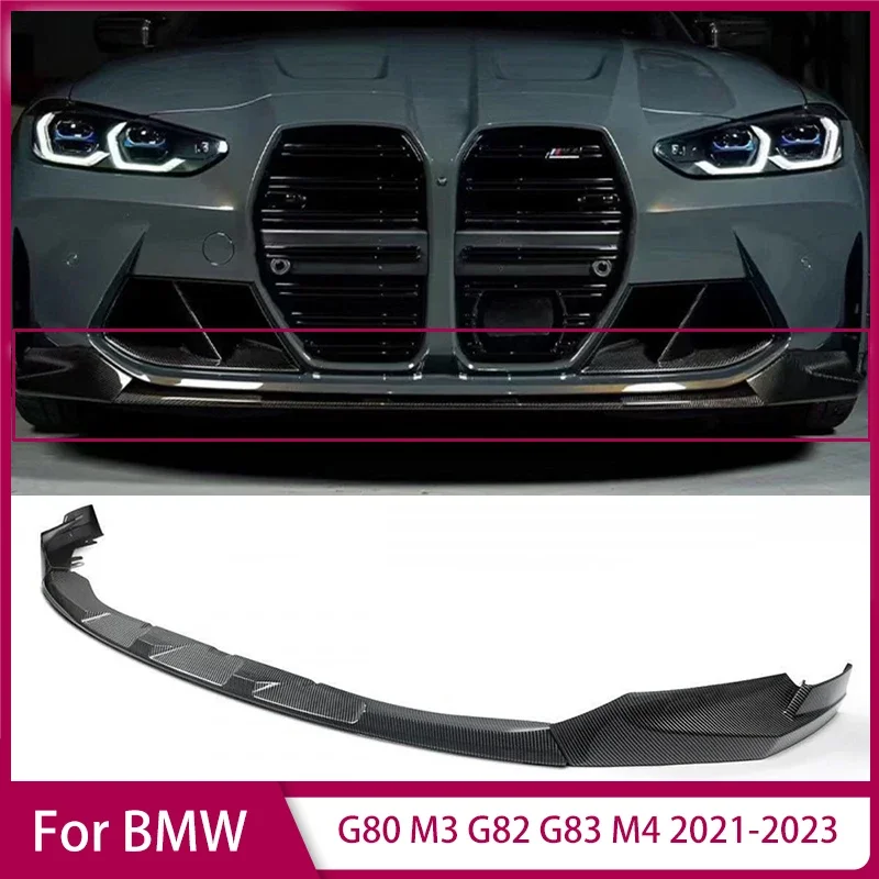 

For BMW G80 M3 G82 G83 M4 2021-2023 Front Splitter Bumper Lip Spoiler Diffuser Body Kit Front Bumper MP Style Front Spoiler