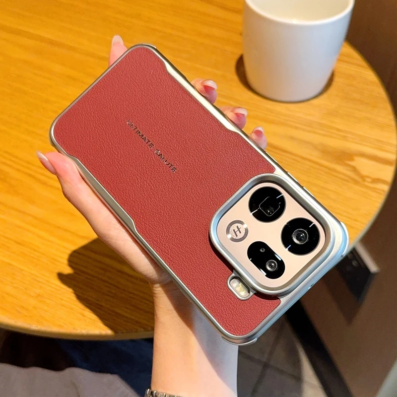 

For OPPO Find X9 Pro , X9 Magnetic Case ELVEV High Quality Fashion PU Leather Hard PC Suction Phone Cover