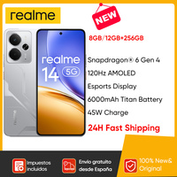 2025 World premiere realme 14 5G Smartphone 8+256GB 12+256GB Snapdragon 6 Gen 4 IP69 Waterproof 120Hz AMOLED Esports Display